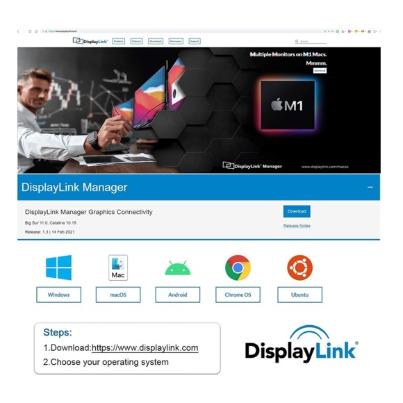 QGeeM 11-in-1 Universal USB C - HDMI VGA Multiport Adapter Docking Station - Picture 8 of 11